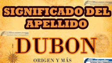 Significado del apellido Dubon, Origen y más