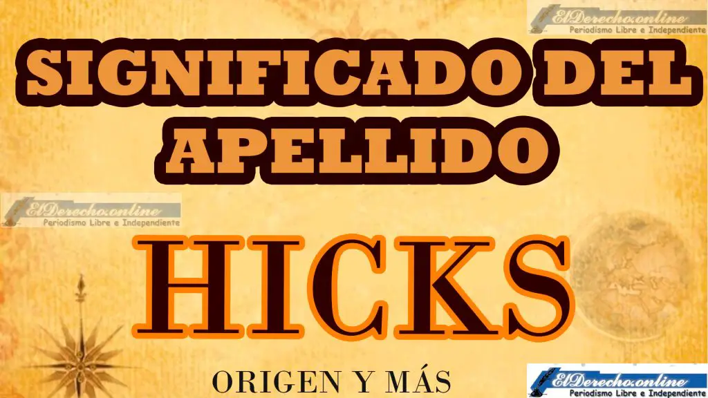 Significado del apellido Hicks, Origen y más