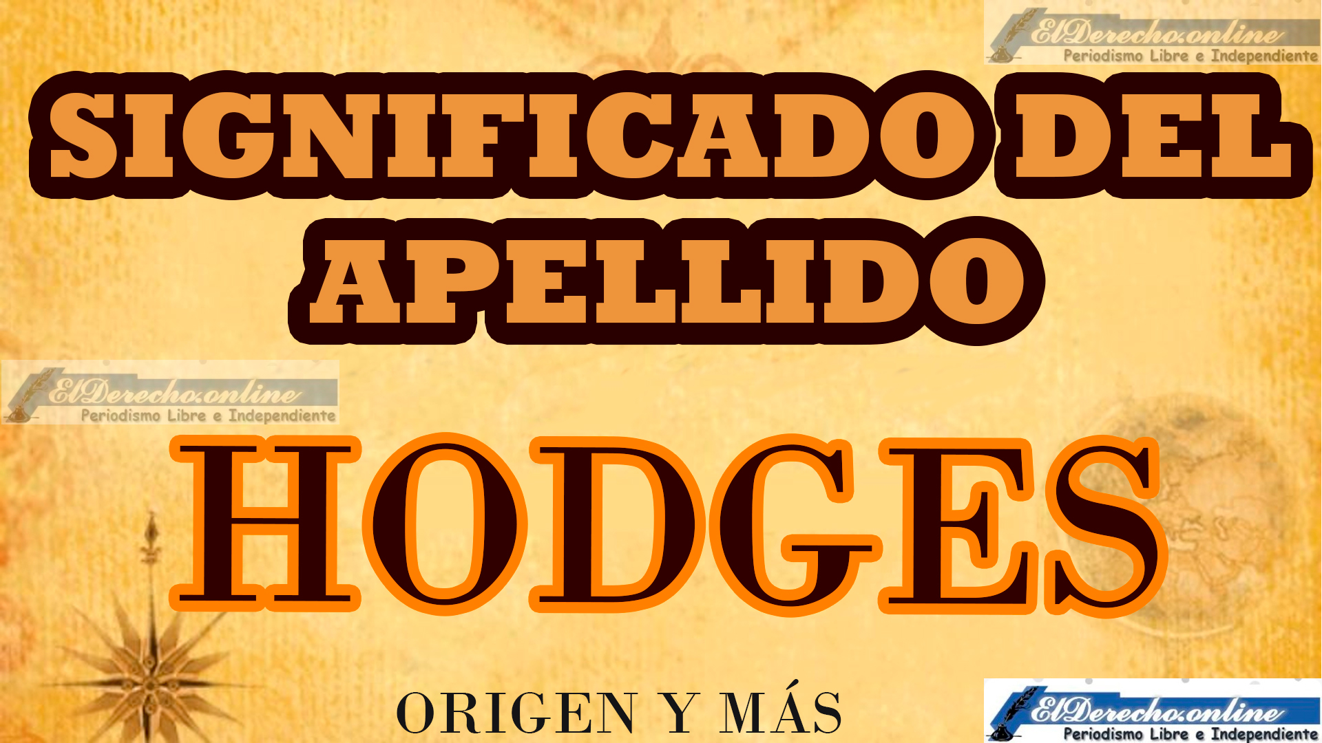 Significado del apellido Hodges, Origen y más