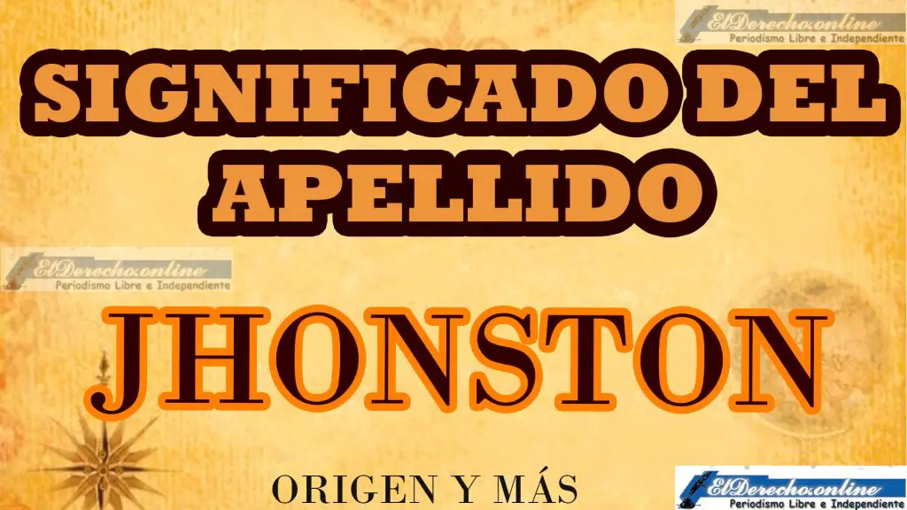 Significado del apellido Johnston, Origen y más