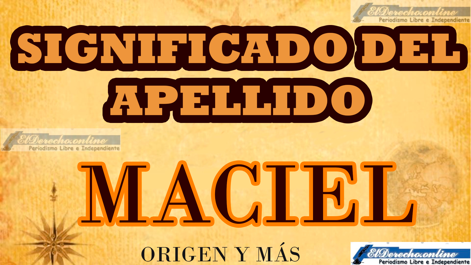 Significado del apellido Maciel, Origen y más