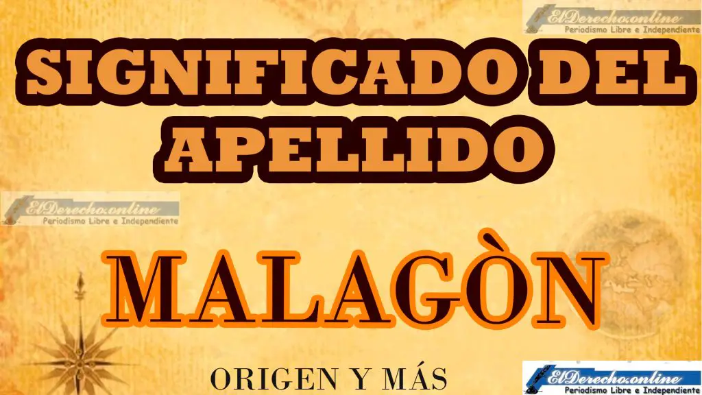 Significado del apellido Malagón, Origen y más