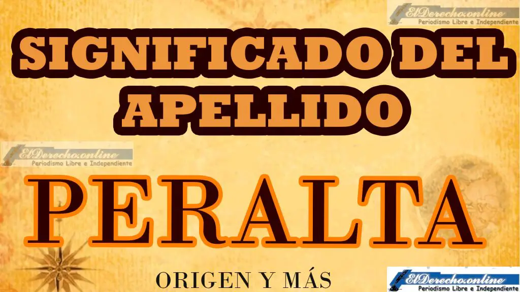 Significado del apellido Peralta, Origen y más