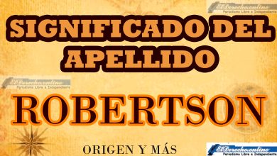 Significado del apellido Robertson, Origen y más