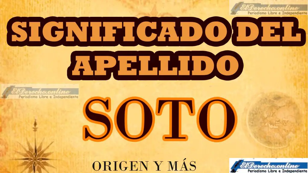 Significado del apellido Soto, Origen y más