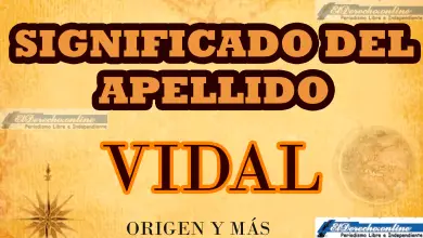 Significado del apellido Vidal, Origen y más