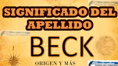 Significado del apellido Beck, Origen y más