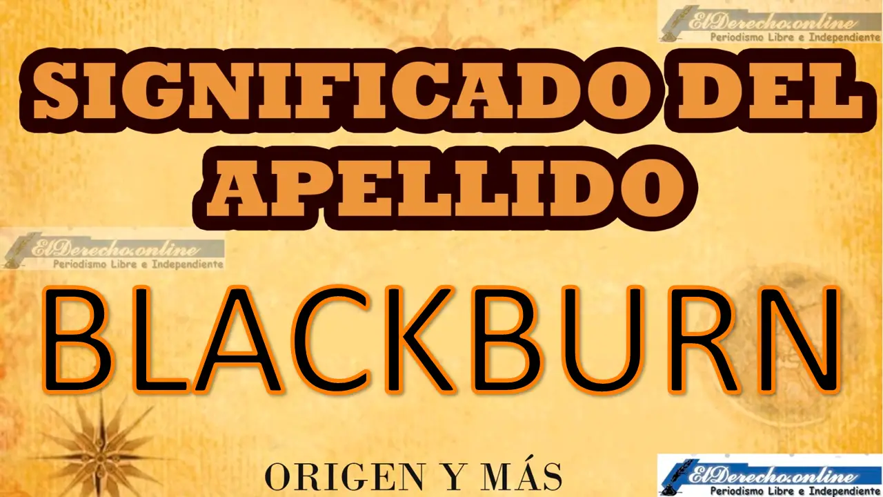 Significado del apellido Blackburn, Origen y más