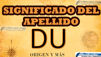 Significado del apellido Du, Origen y más