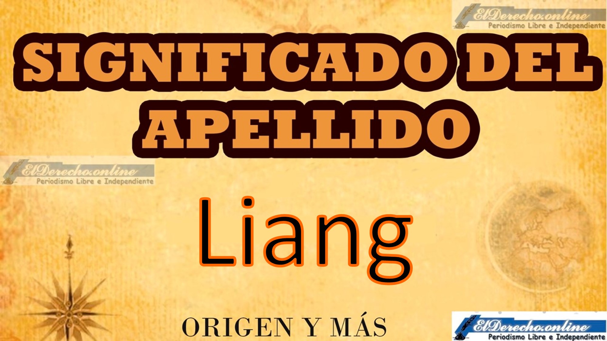 Significado del apellido Liang, Origen y más