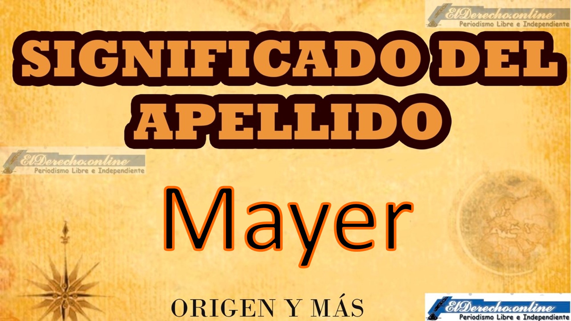 Significado del apellido Mayer, Origen y más