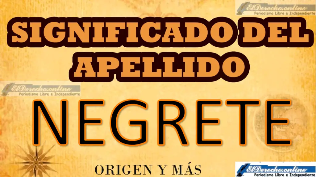 Significado Del Apellido Negrete, Origen Y Más 🥇 El Derecho Online【2024