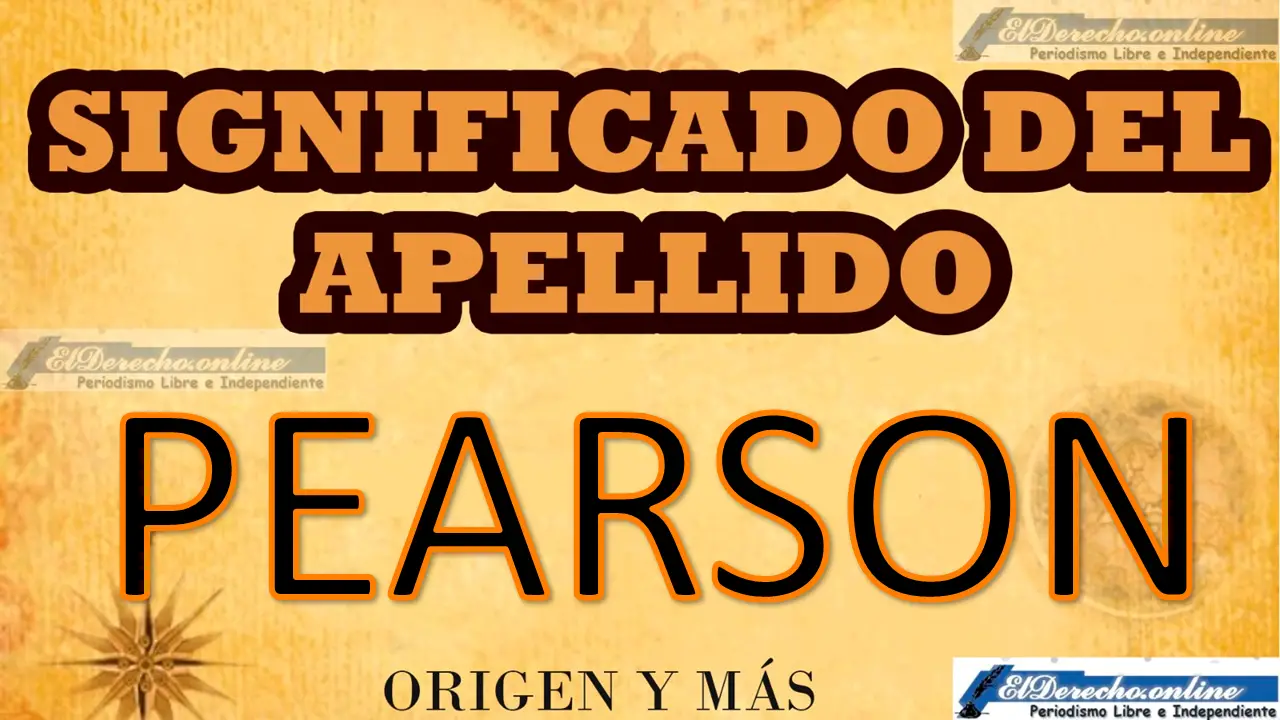 Significado del apellido Pearson, Origen y más