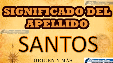 Significado del apellido Santos, Origen y más