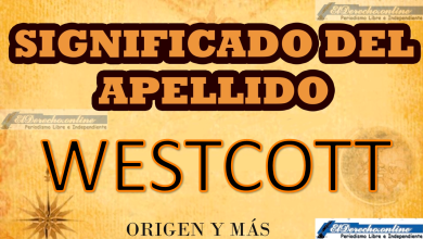 Significado del apellido Westcott, Origen y más