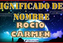 Significado del nombre Rocio Carmen, su origen y más