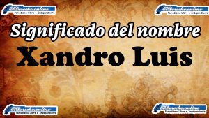Significado del nombre Xandro Luis, su origen y más