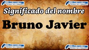 Significado del nombre Bruno Javier, su origen y más