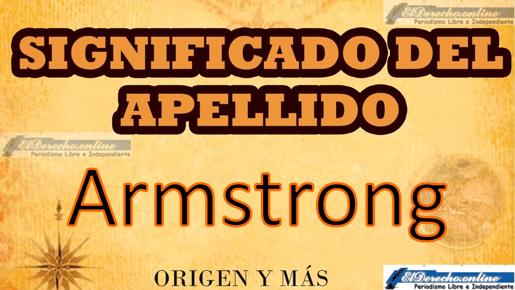 Significado del apellido Armstrong, Origen y más