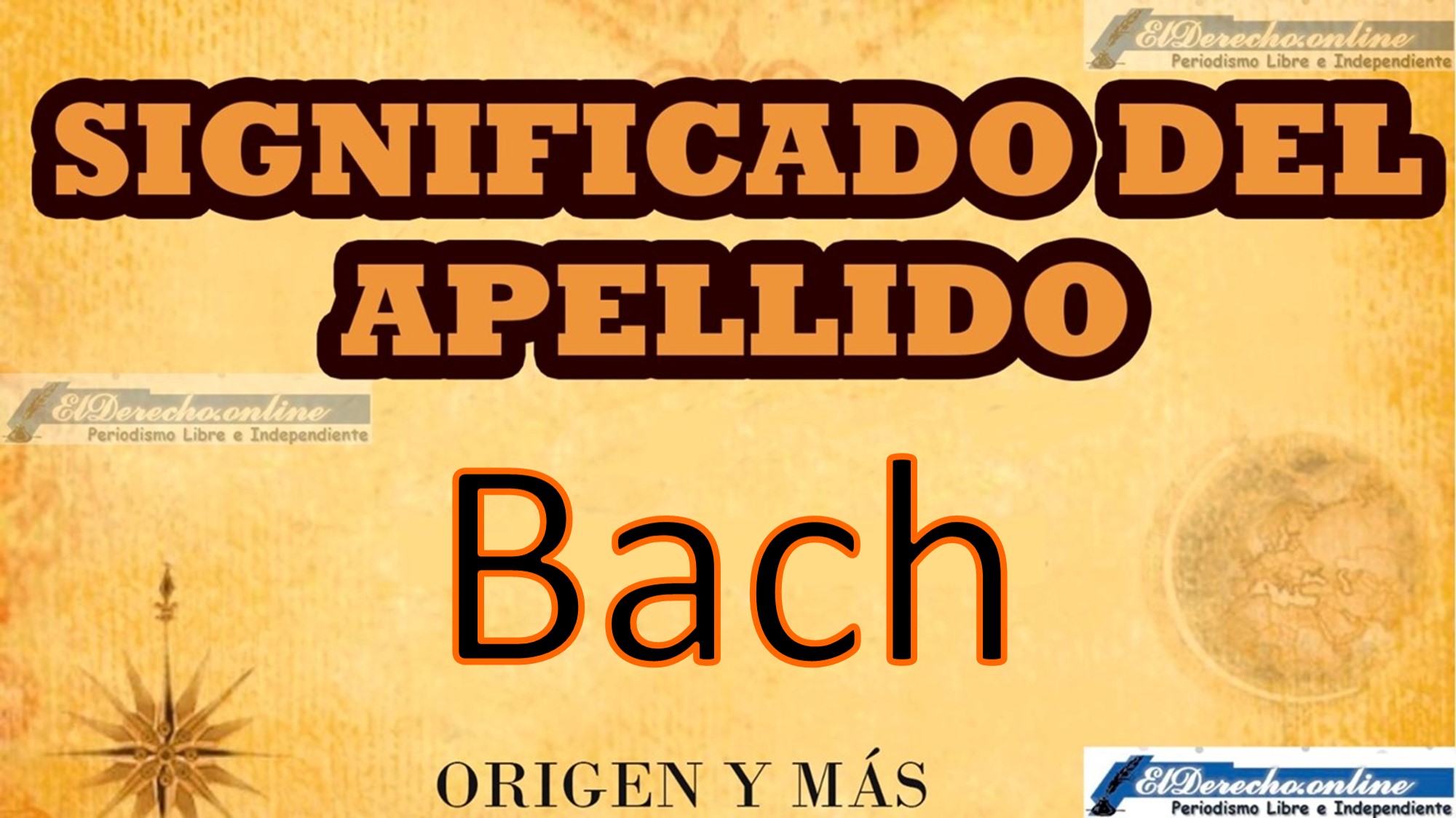 Significado del apellido Bach, Origen y más