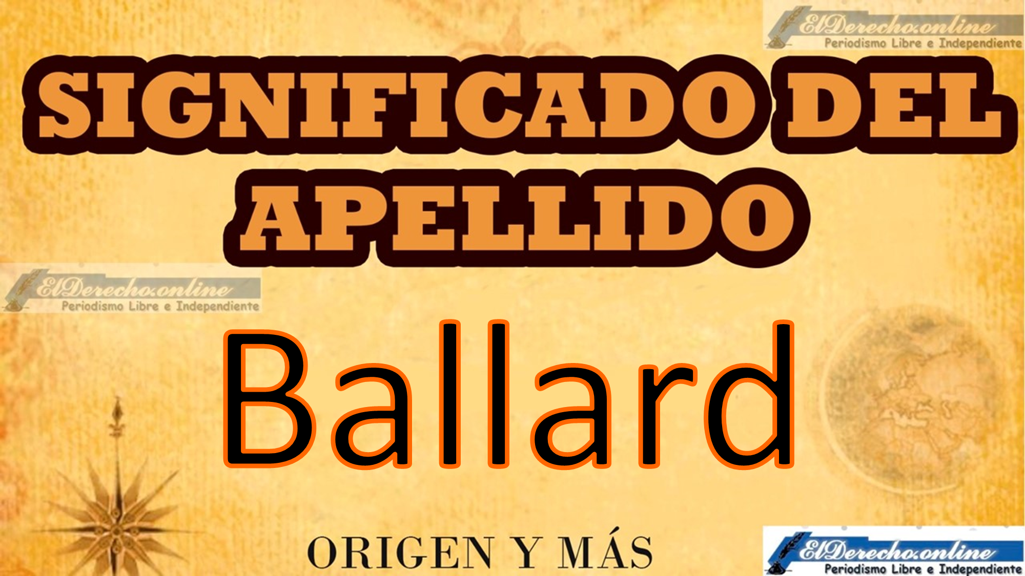 Significado del apellido Ballard, Origen y más