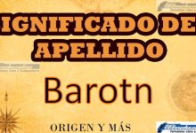 Significado del apellido Barotn, Origen y más