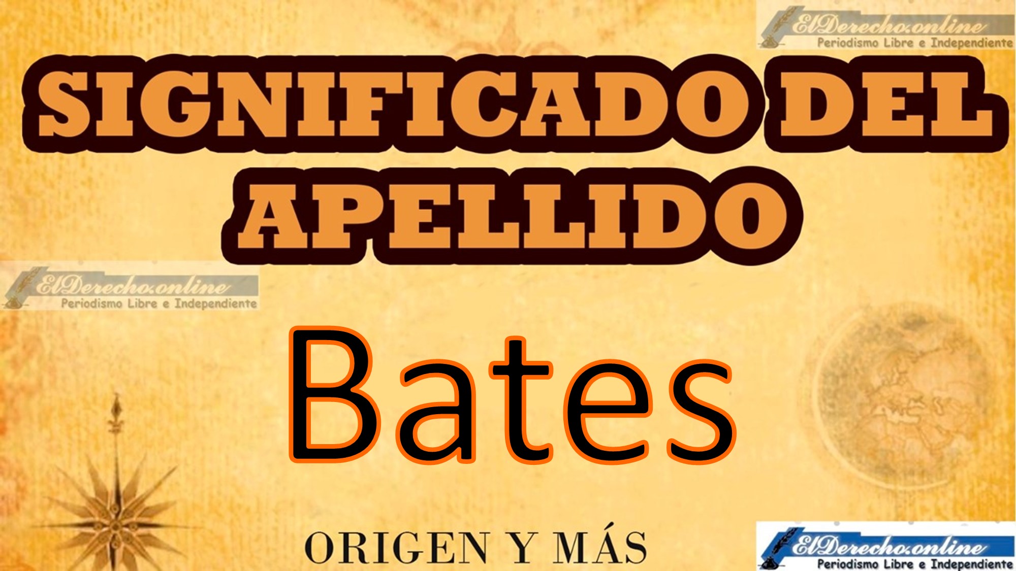 Significado del apellido Bates, Origen y más