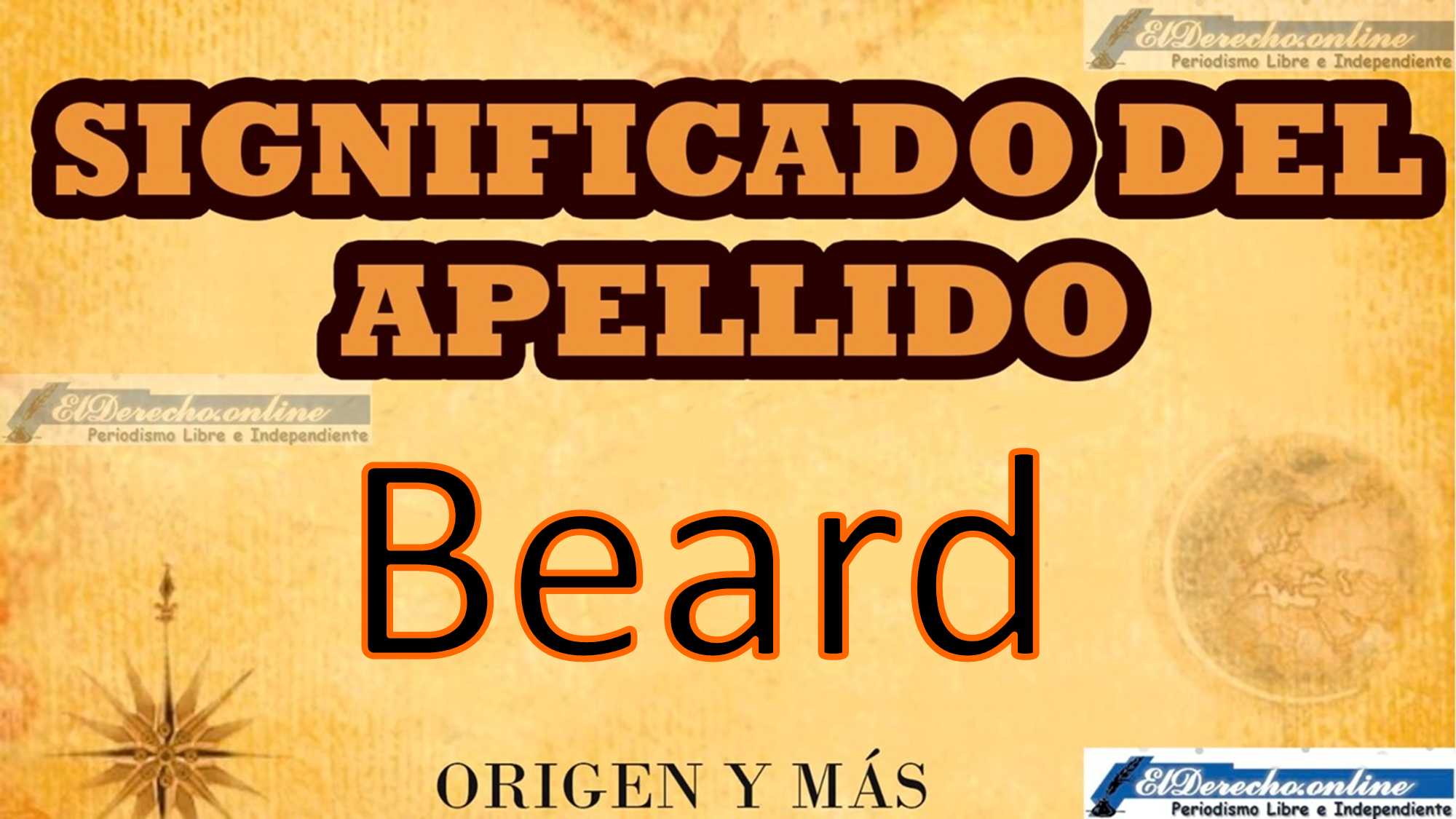 Significado del apellido Beard, Origen y más