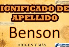 Significado del apellido Benson, Origen y más