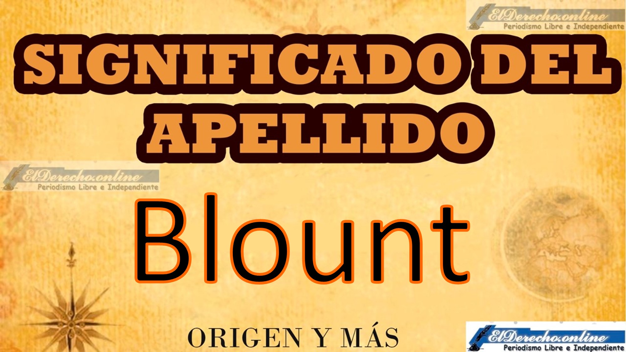 Significado del apellido Blount, Origen y más