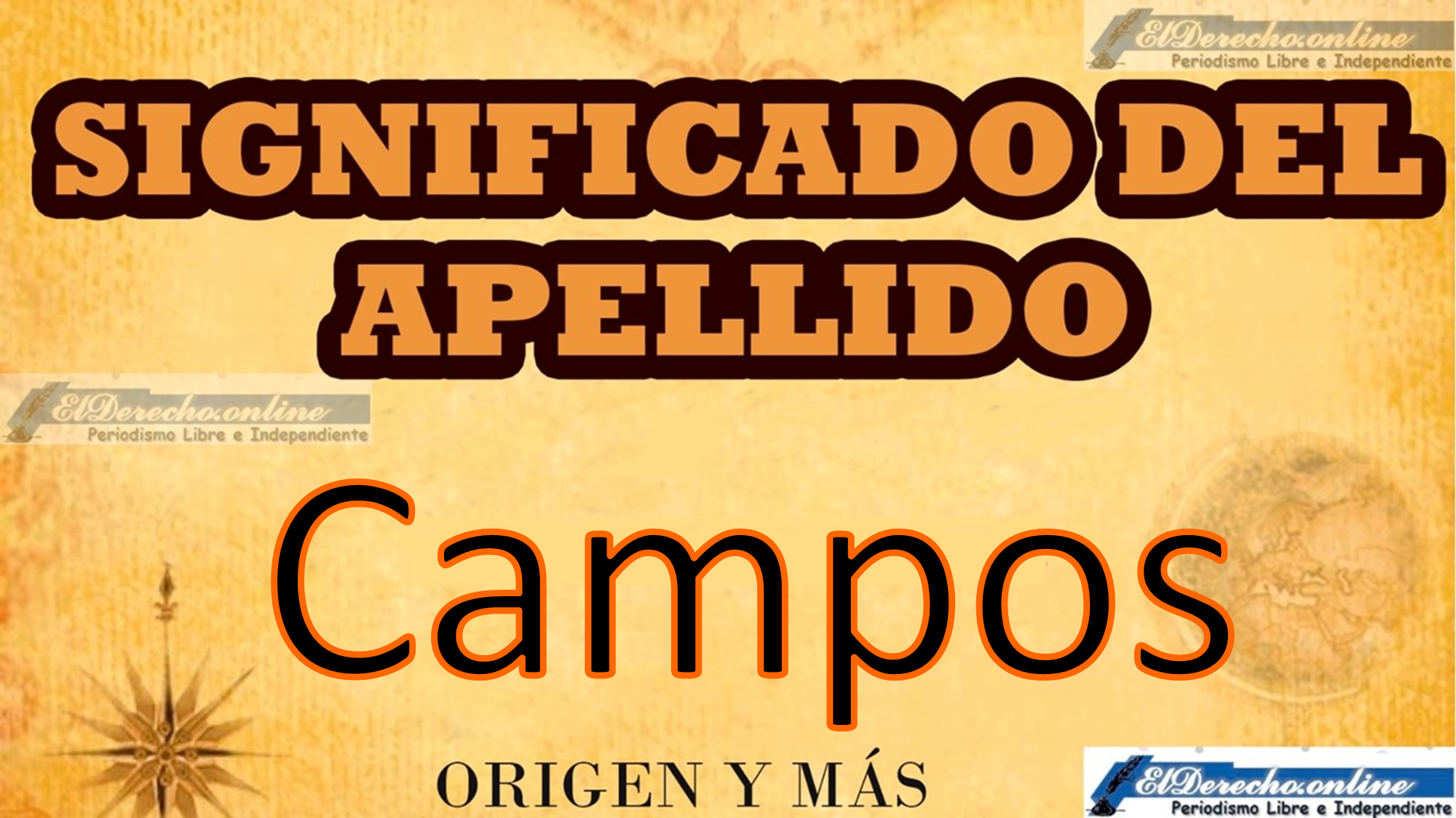 Significado del apellido Campos, Origen y más