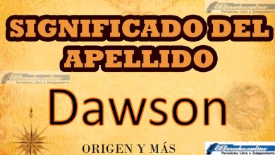 Significado del apellido Dawson, Origen y más