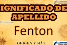 Significado del apellido Fenton, Origen y más