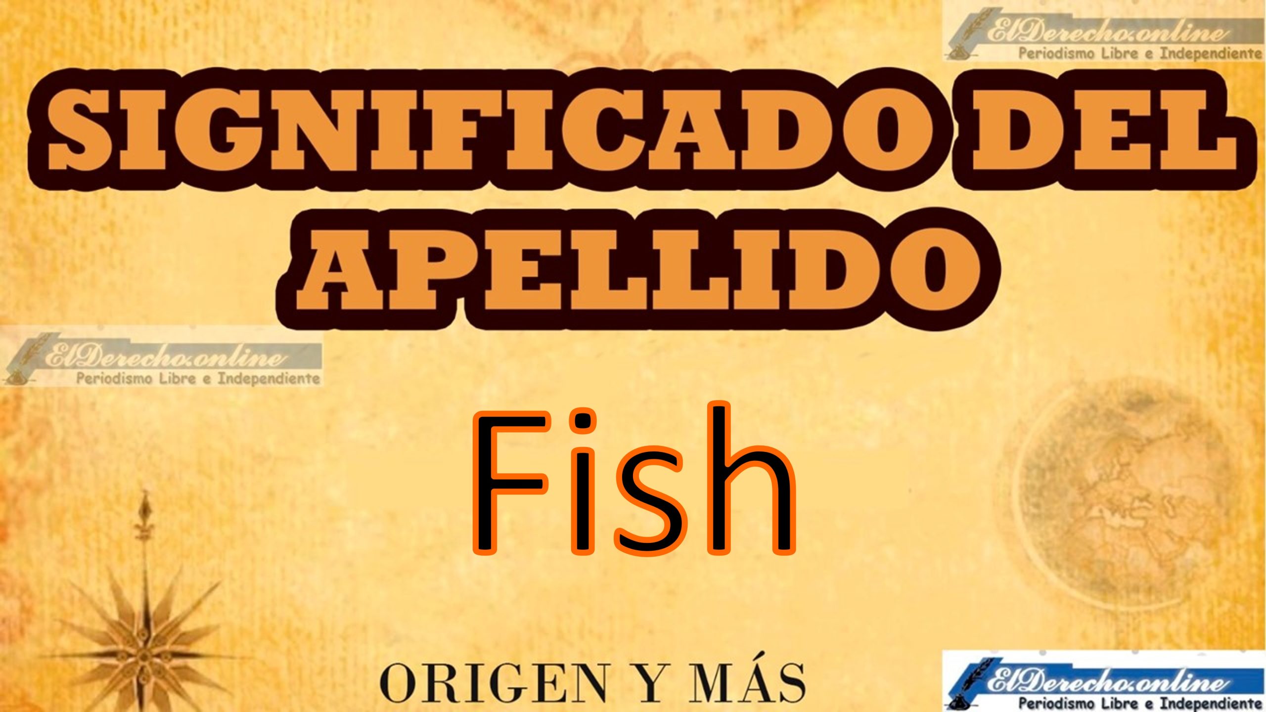 Significado del apellido Fish, Origen y más