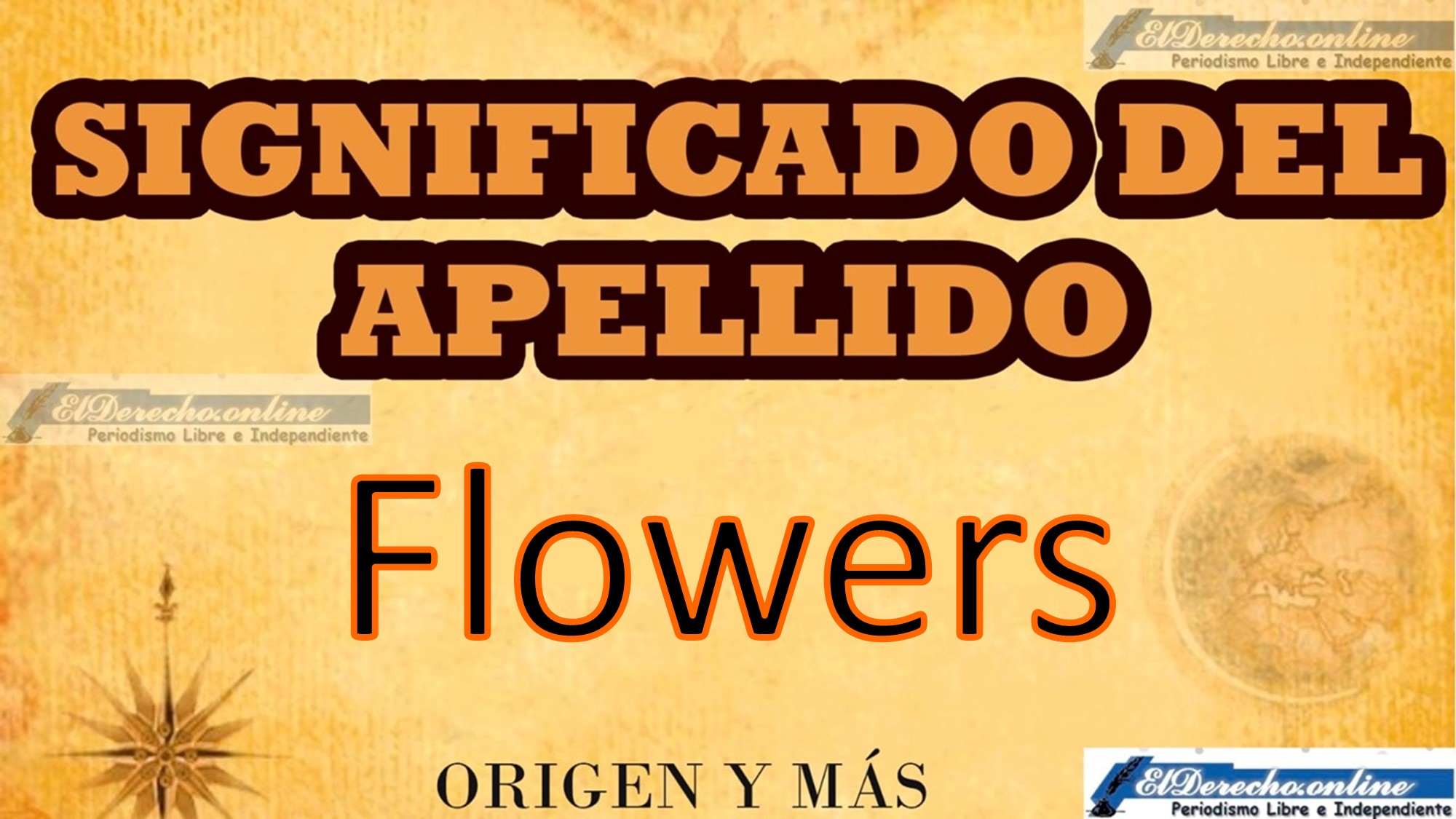 Significado del apellido Flowers, Origen y más