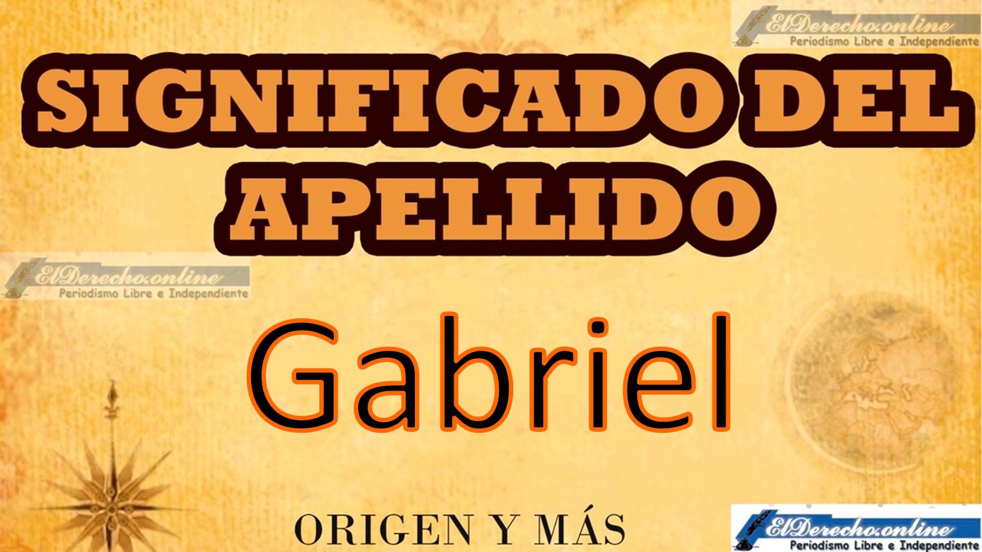 Significado del apellido Gabriel, Origen y más