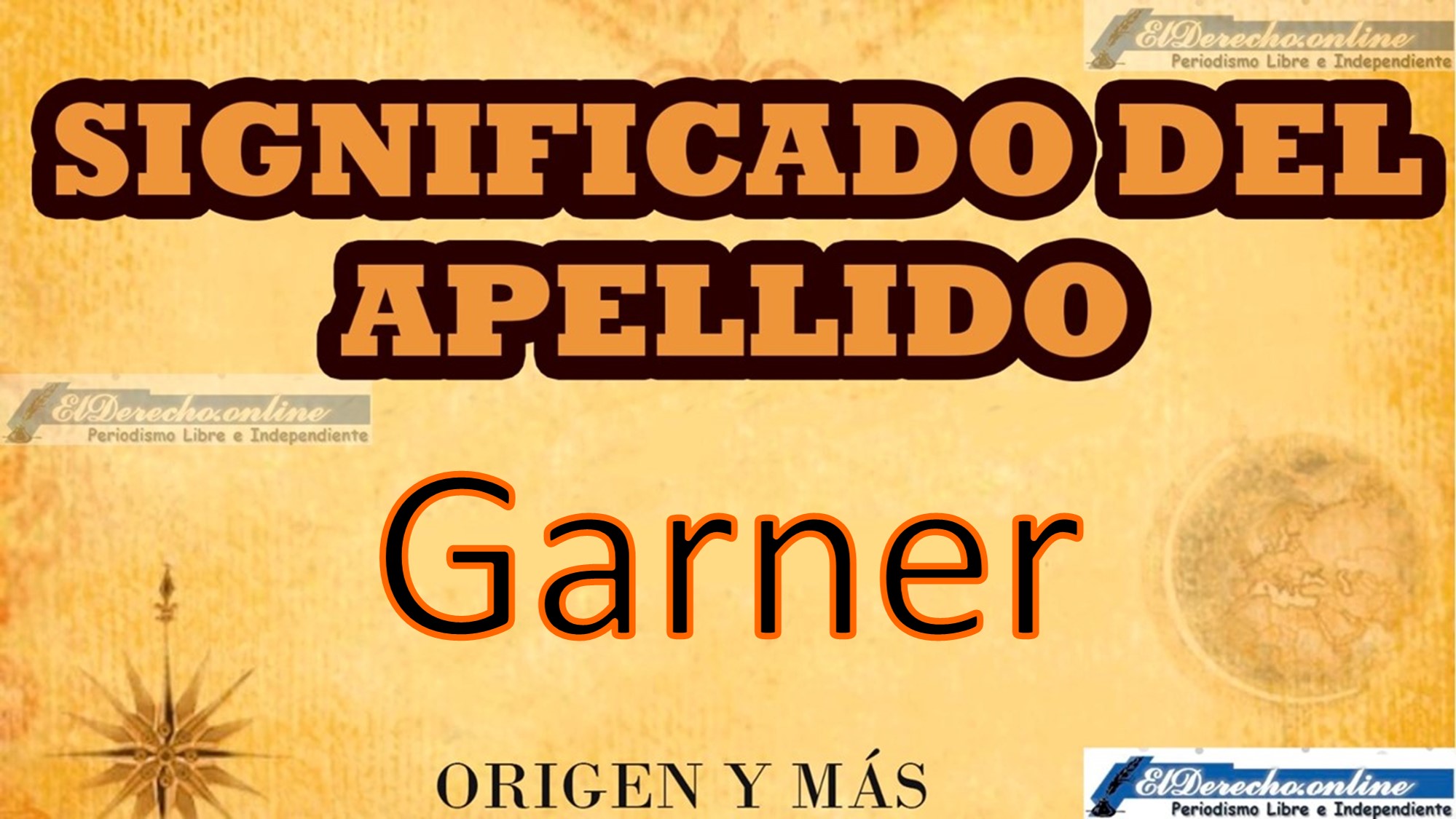 Significado del apellido Garner, Origen y más