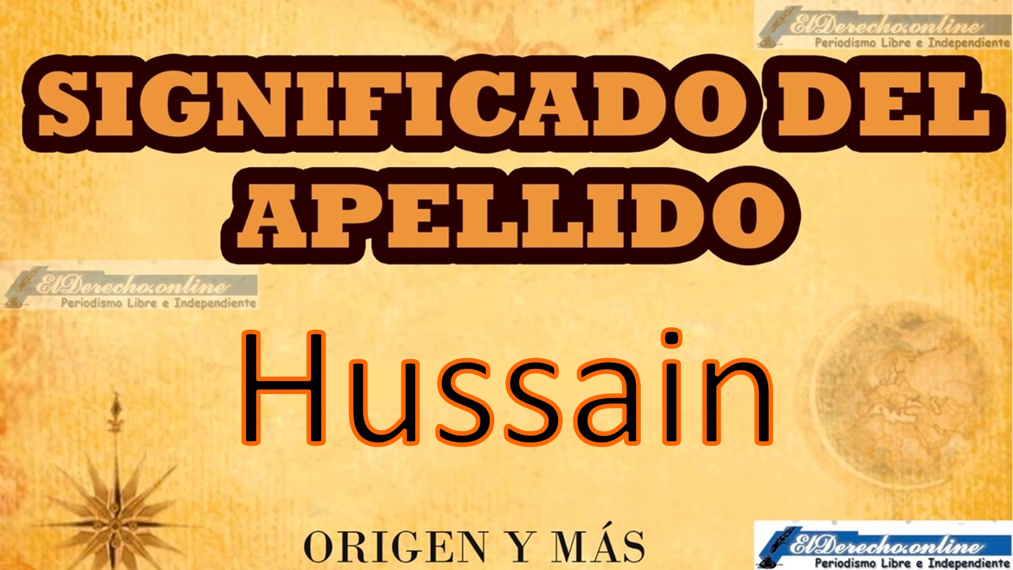 Significado del apellido Hussain, Origen y más