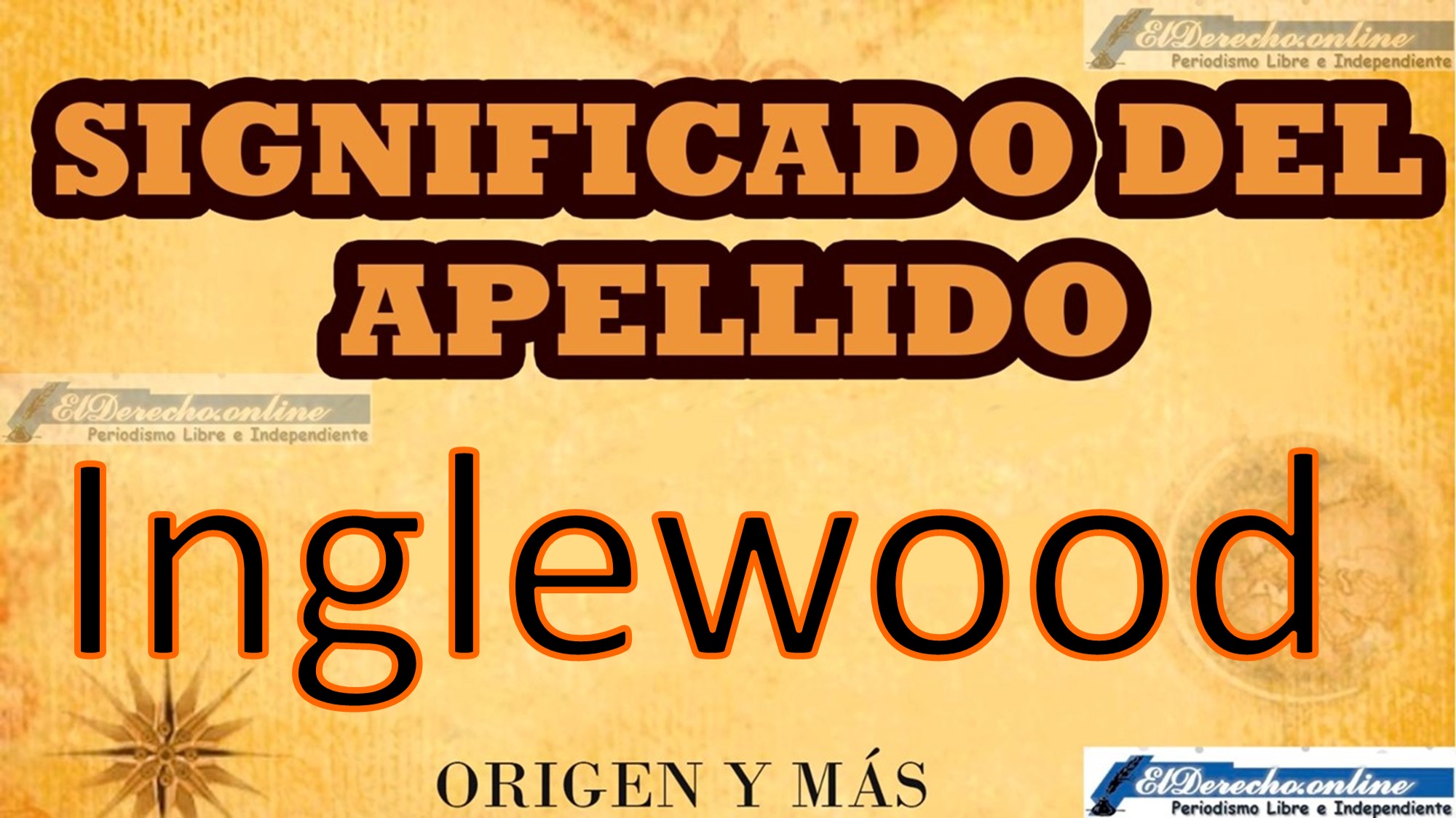 Significado del apellido Inglewood, Origen y más