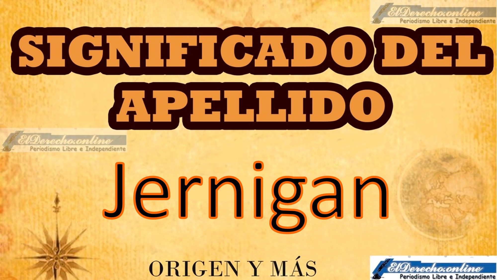 Significado del apellido Jernigan, Origen y más