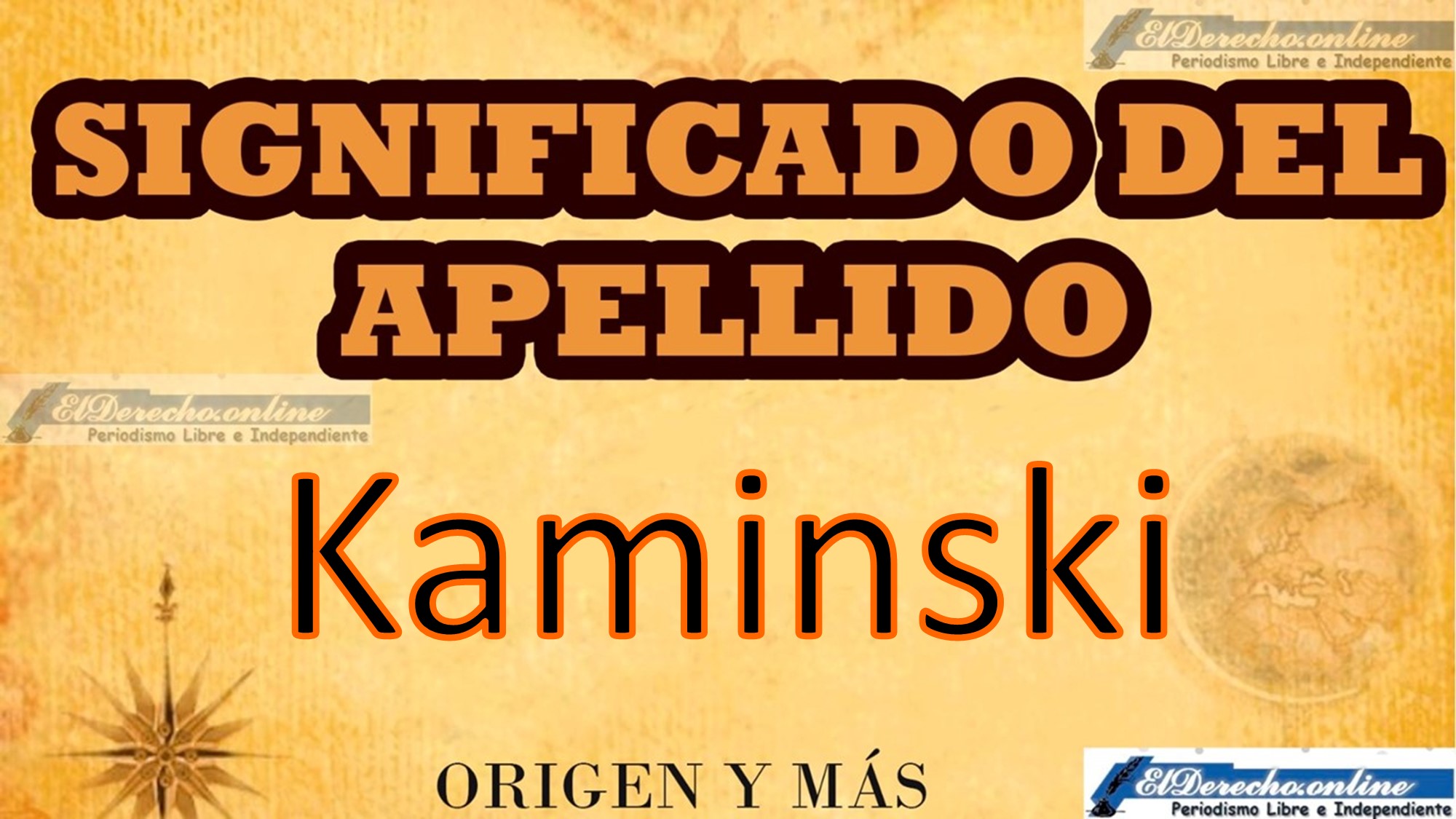 Significado del apellido Kaminski, Origen y más