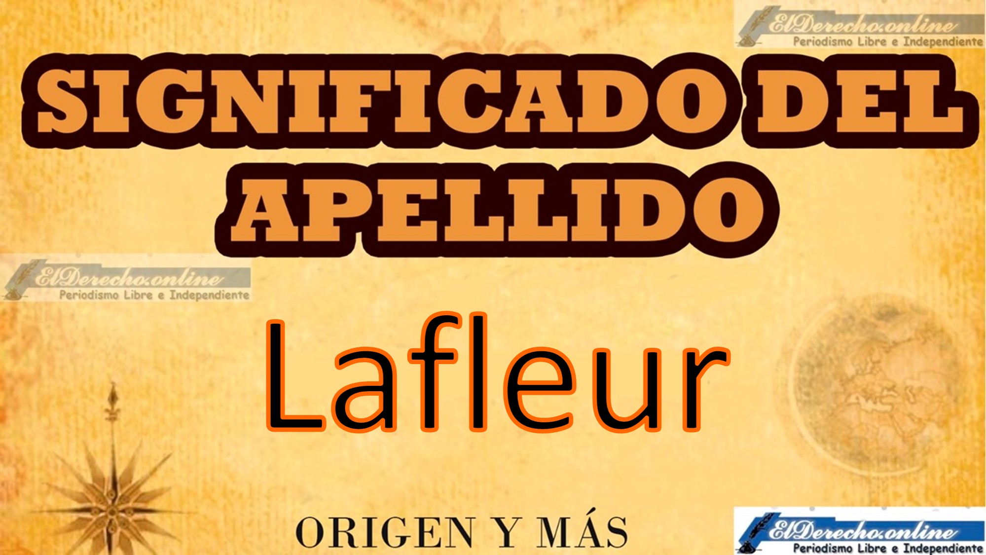 Significado del apellido Lafleur, Origen y más