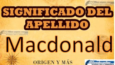 Significado del apellido Macdonald, Origen y más