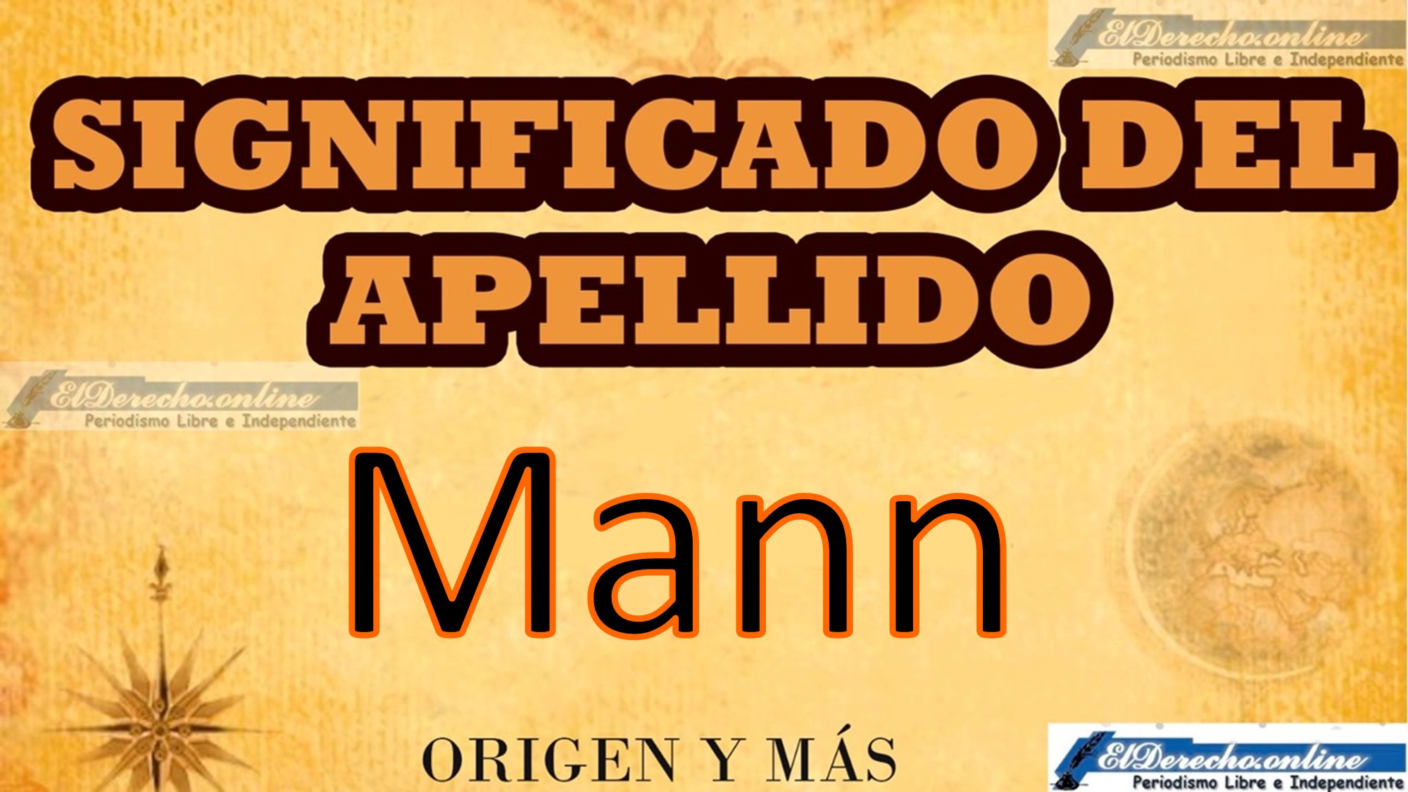 Significado del apellido Mann, Origen y más