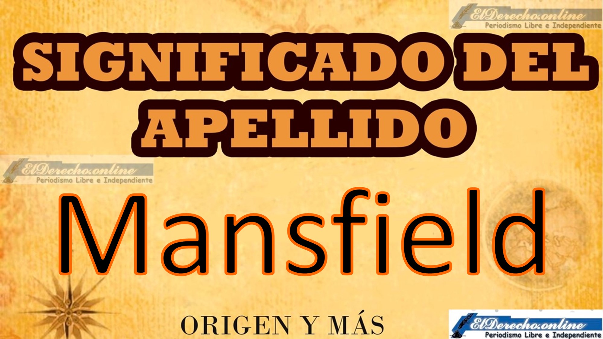 Significado del apellido Mansfield, Origen y más