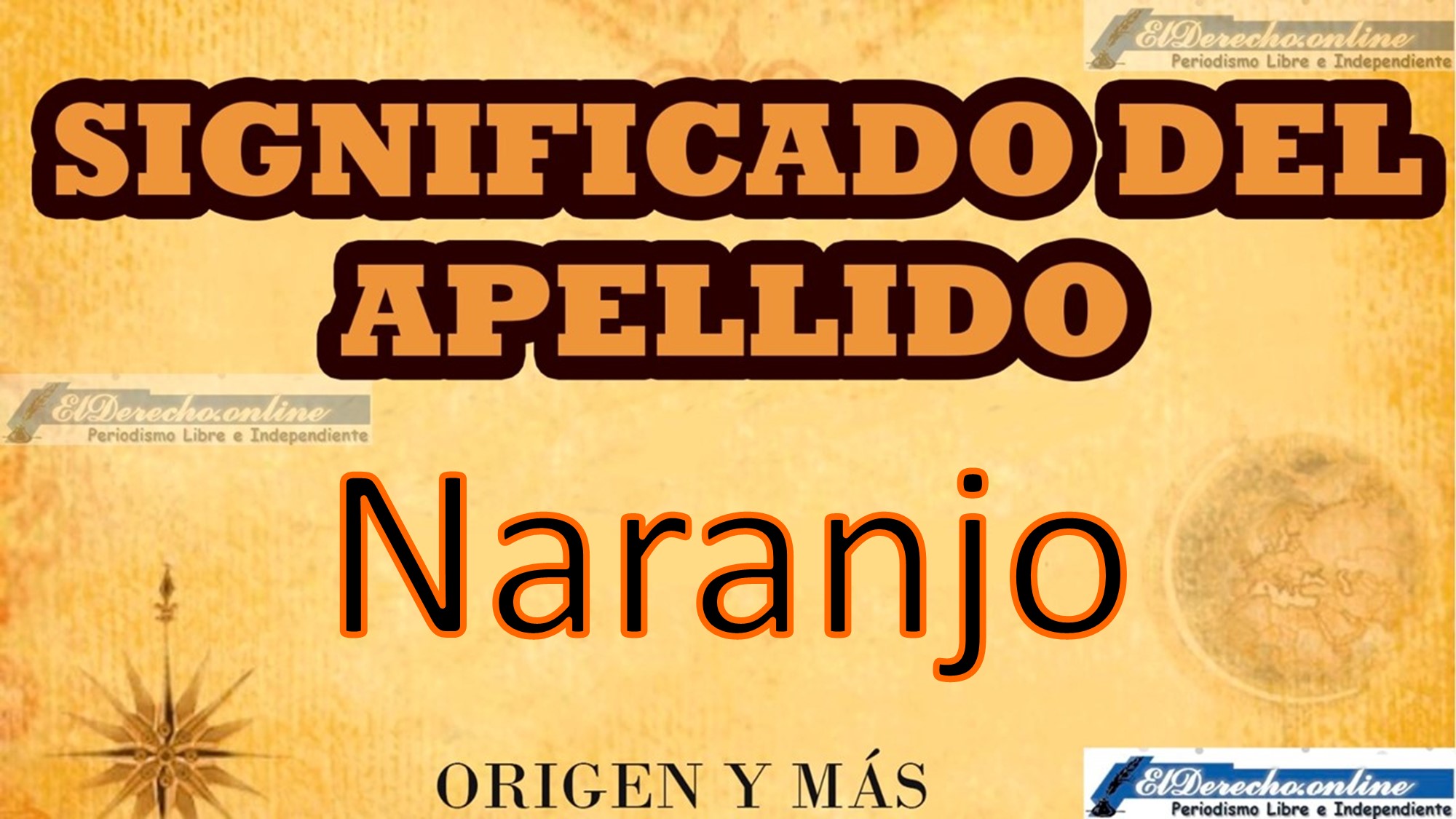 Significado del apellido Naranjo, Origen y más