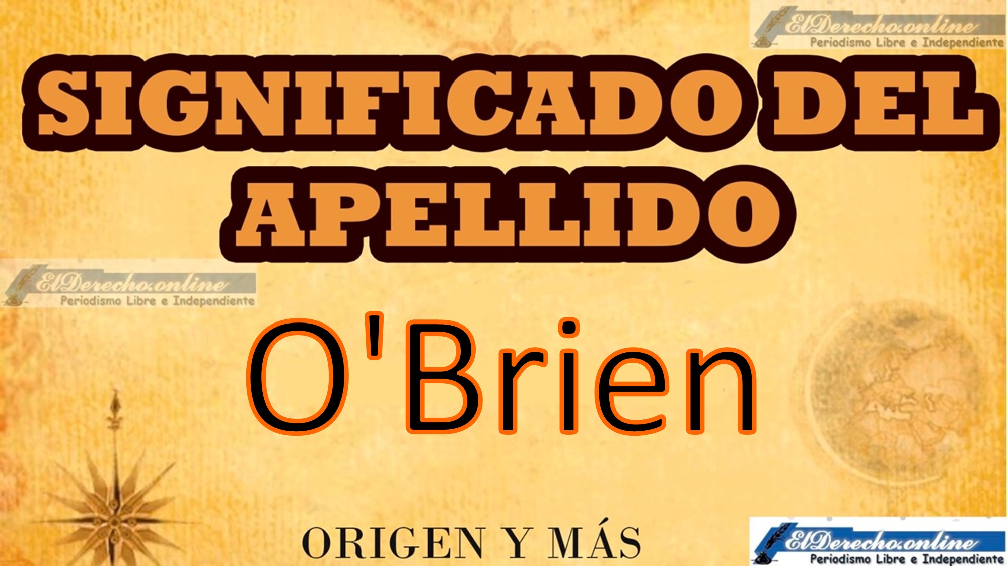 Significado del apellido O'Brien, Origen y más