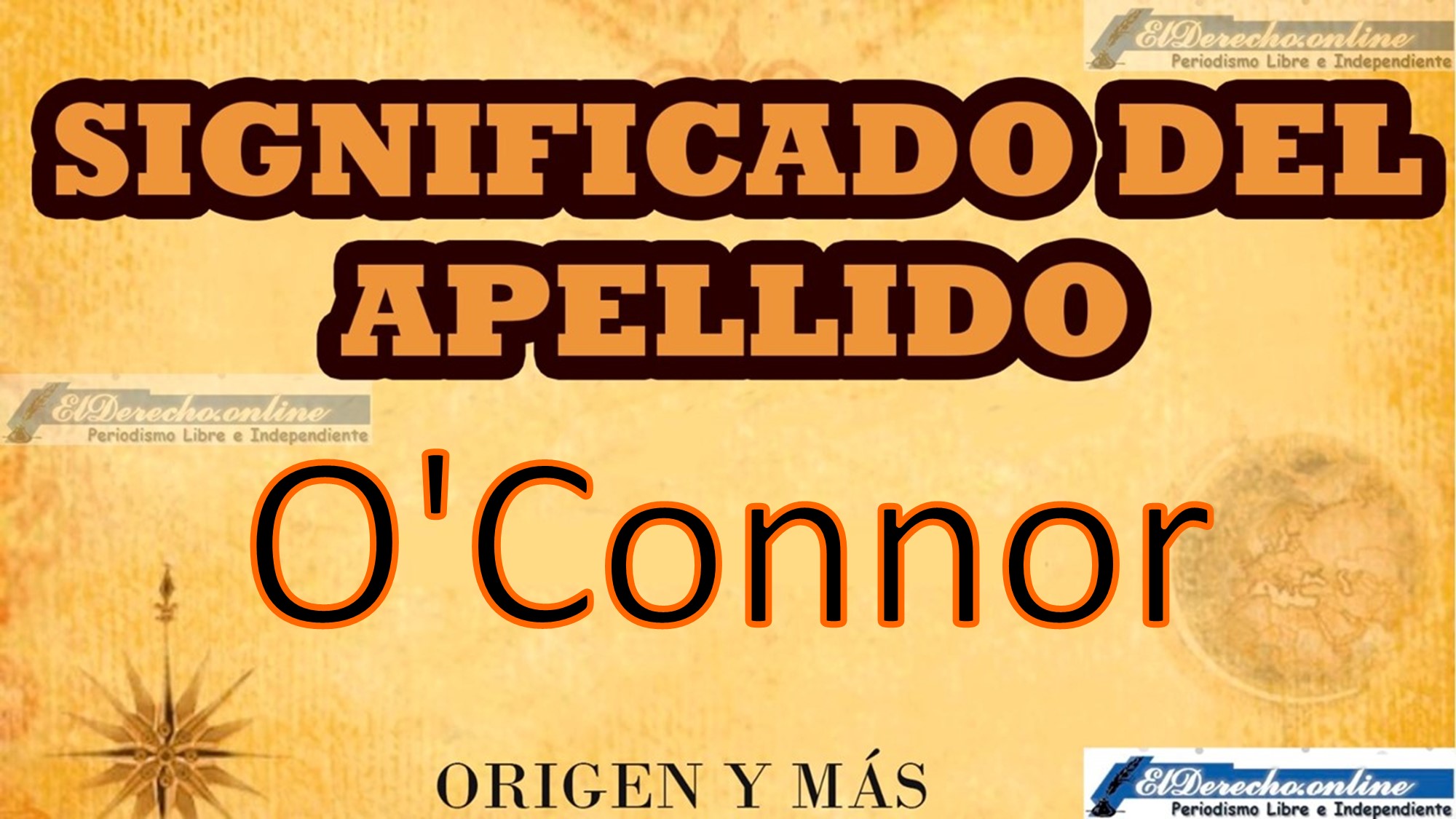 Significado del apellido O'Connor, Origen y más