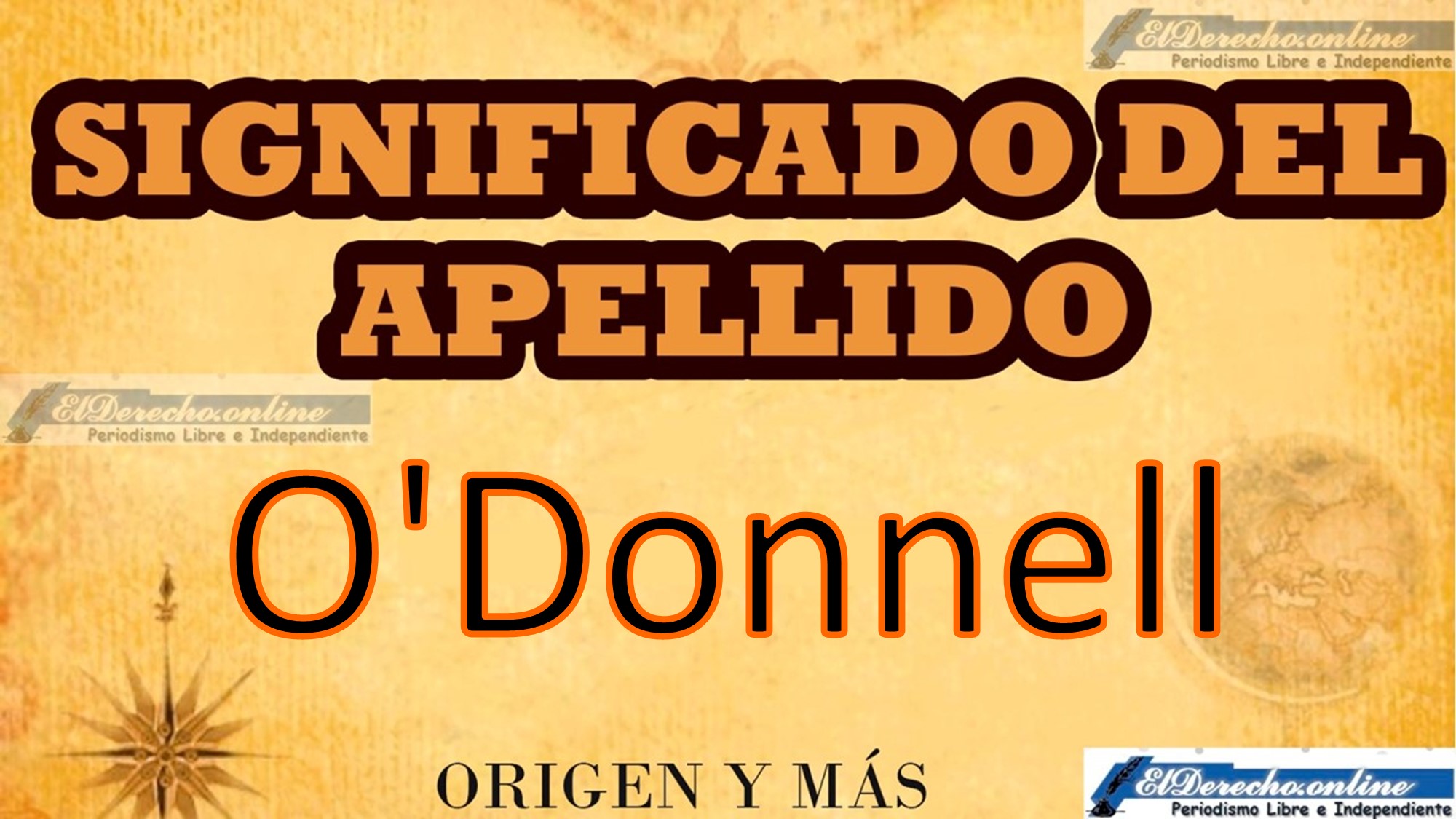 Significado del apellido O'Donnell, Origen y más