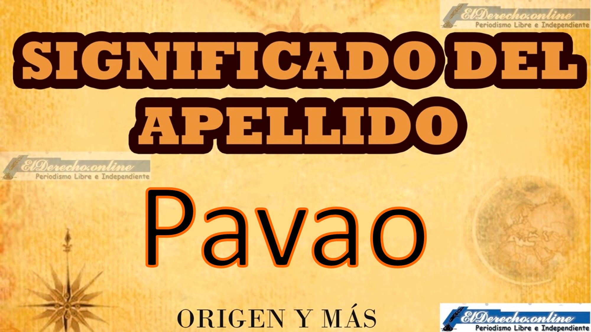 Significado del apellido Pavao, Origen y más